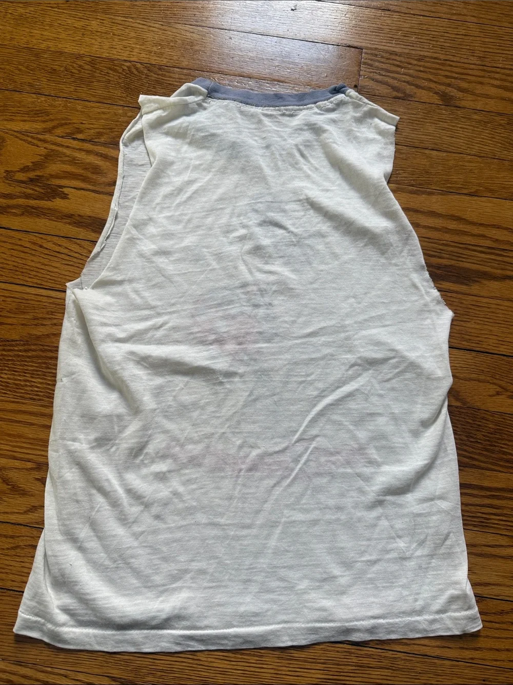 Vintage Disney White Tank Top with Mickey Mouse 90s - Picture 3 of 4